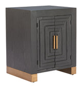 Trazo Black Side Table