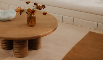 Treccia Oak Round Coffee Table Oak - Ornate Home