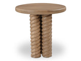 Treccia Oak Side Table - Ornate Home