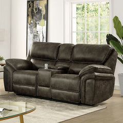 Tredegar Mocha Power Loveseat - Ornate Home