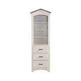 Tree House Weathered White & Washed Gray Bookcase - Ornate Home