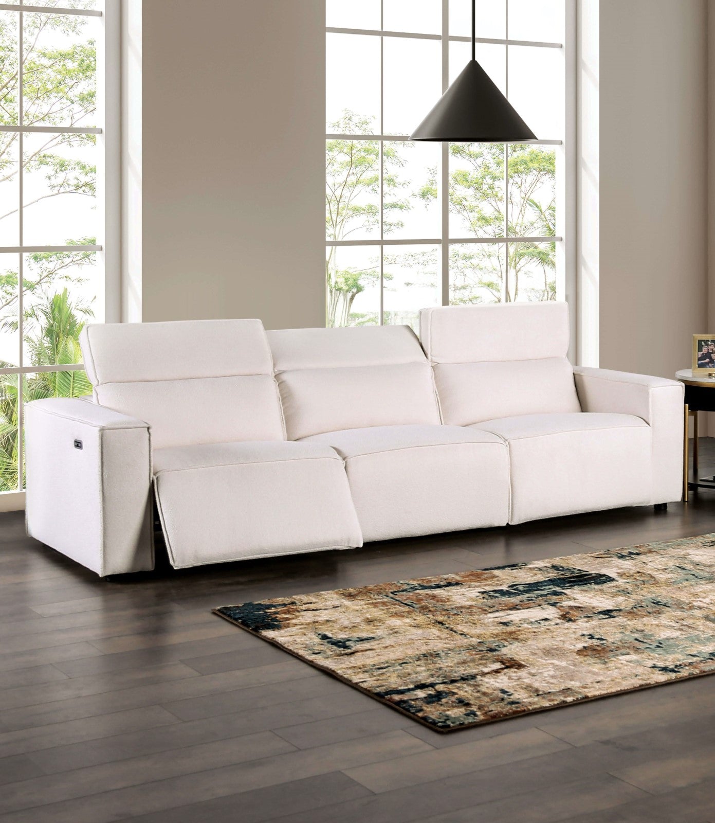 Treharris White Power Reclining Sofa & Loveseat - Ornate Home