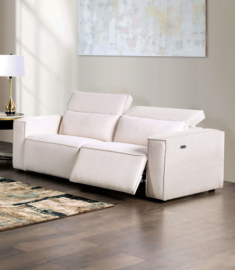 Treharris White Power Reclining Sofa & Loveseat - Ornate Home