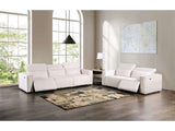 Treharris White Power Reclining Sofa & Loveseat - Ornate Home