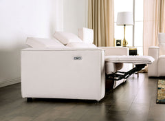 Treharris White Power Reclining Sofa & Loveseat - Ornate Home