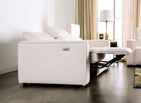 Treharris White Power Reclining Sofa & Loveseat - Ornate Home