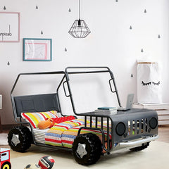 Trekker Gun Metal Twin Bed - Ornate Home