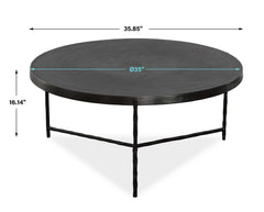 Trellick Black Modern Coffee Table - Ornate Home