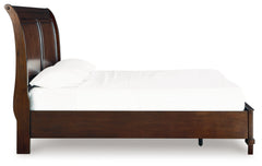Trellington Brown King Sleigh Storage Bed - Ornate Home