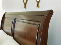 Trellington Brown King Sleigh Storage Bed - Ornate Home