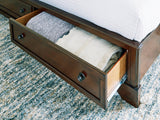 Trellington Brown Queen Sleigh Storage Bed (Online Special Price) - Ornate Home