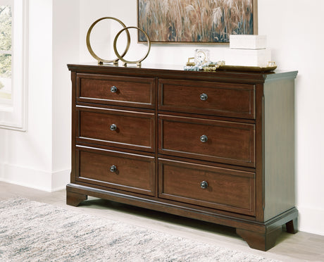 Trellington Brown Queen Storage Bedroom Set with Dresser and Nightstand - Ornate Home