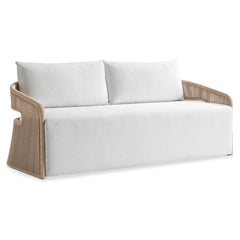 Trellis Blue/Gray Outdoor Sofa - Ornate Home