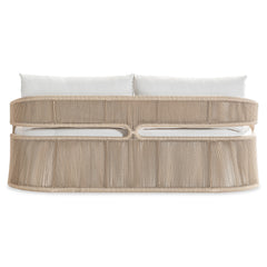 Trellis Blue/Gray Outdoor Sofa - Ornate Home