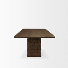 Trellyn Dark Brown Rectangular Dining Table
