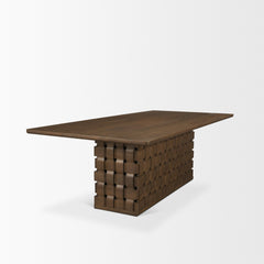 Trellyn Dark Brown Rectangular Dining Table