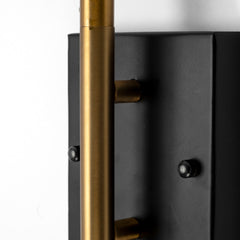 Tremont Black/Gold Metal Conical Shade Wall Sconce - Ornate Home