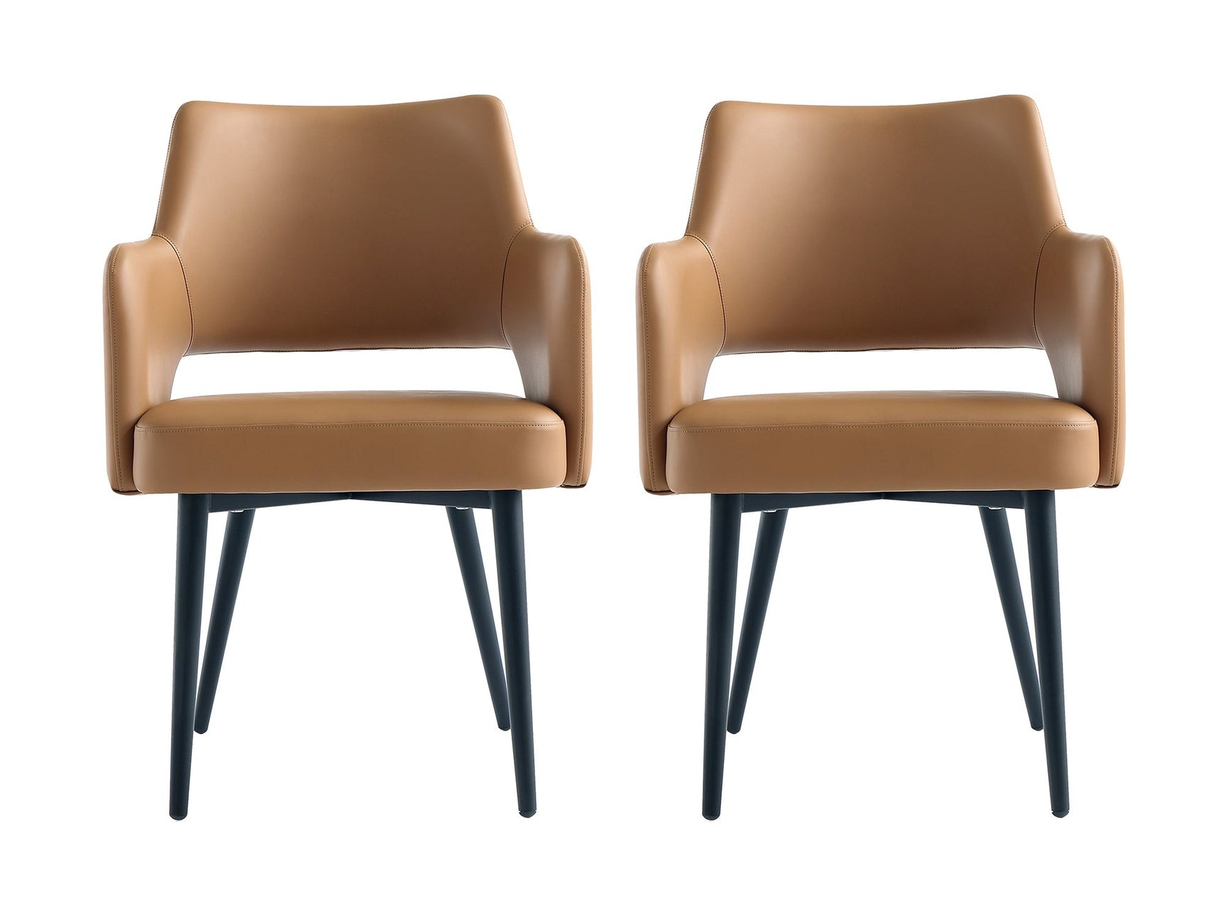 Tremont Dining Arm Chair in Saddle (set of 2) - Ornate Home