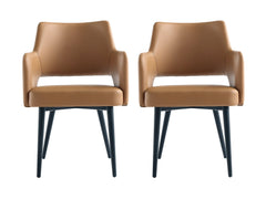 Tremont Dining Arm Chair in Saddle (set of 2) - Ornate Home