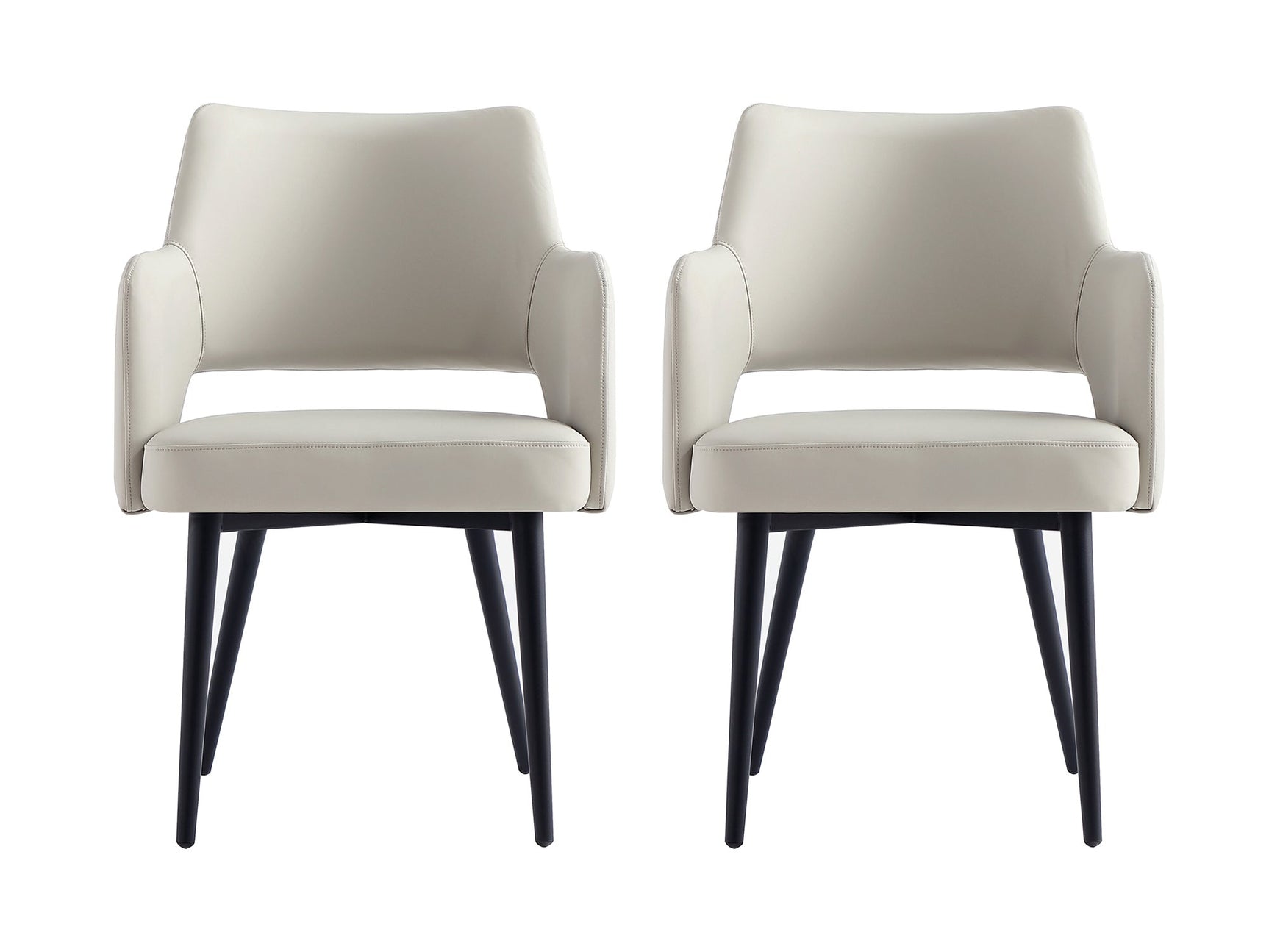 Tremont Dining Arm Chair in Stone (set of 2) - Ornate Home