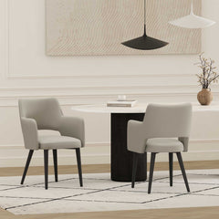 Tremont Dining Arm Chair in Stone (set of 2) - Ornate Home