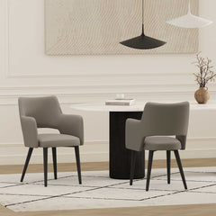 Tremont Dining Arm Chair in Taupe (set of 2) - Ornate Home