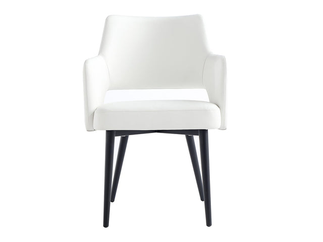 Tremont Dining Arm Chair in White - Ornate Home