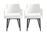 Tremont Dining Arm Chair in White (set of 2) - Ornate Home