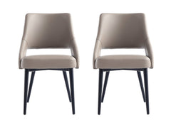 Tremont Dining Chair in Taupe (set of 2) - Ornate Home