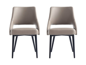 Tremont Dining Chair in Taupe (set of 2) - Ornate Home