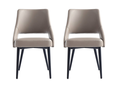 Tremont Dining Chair in Taupe (set of 2) - Ornate Home