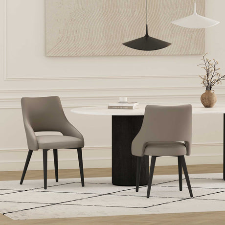 Tremont Dining Chair in Taupe (set of 2) - Ornate Home