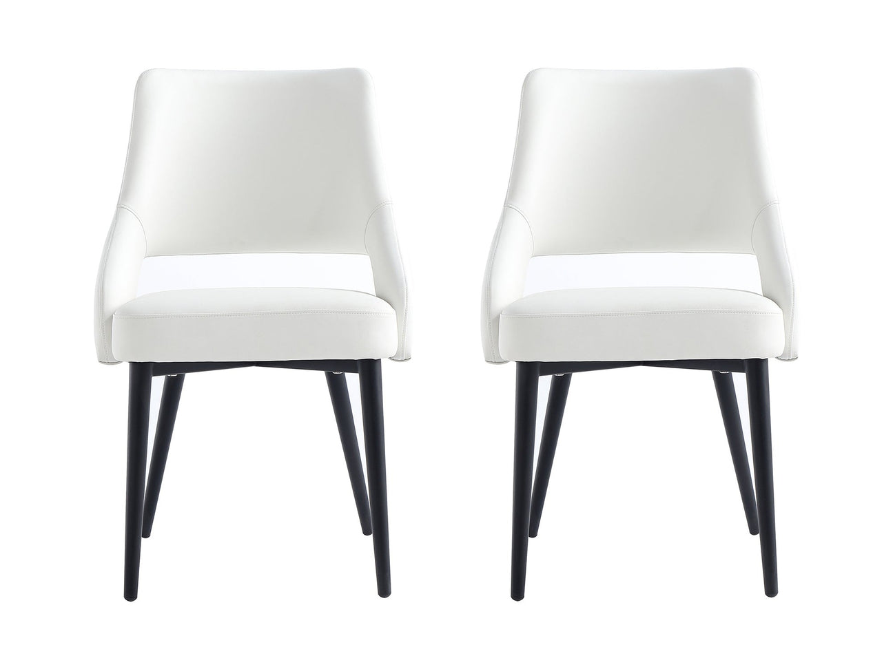 Tremont Dining Chair in White (set of 2) - Ornate Home