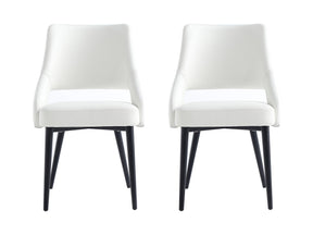 Tremont Dining Chair in White (set of 2) - Ornate Home