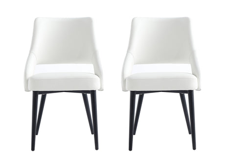 Tremont Dining Chair in White (set of 2) - Ornate Home