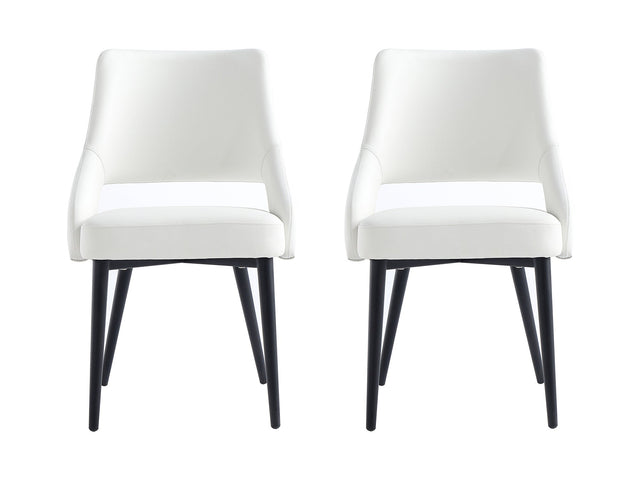 Tremont Dining Chair in White (set of 2) - Ornate Home