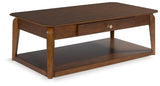 Trenmour Medium Brown Rectangular Cocktail Table (Online Special Price) - Ornate Home