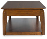 Trenmour Medium Brown Rectangular Cocktail Table (Online Special Price) - Ornate Home