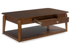 Trenmour Medium Brown Rectangular Cocktail Table - Ornate Home