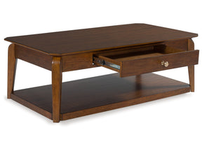 Trenmour Medium Brown Rectangular Cocktail Table - Ornate Home