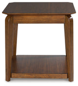 Trenmour Medium Brown Square End Table (Online Special Price) - Ornate Home