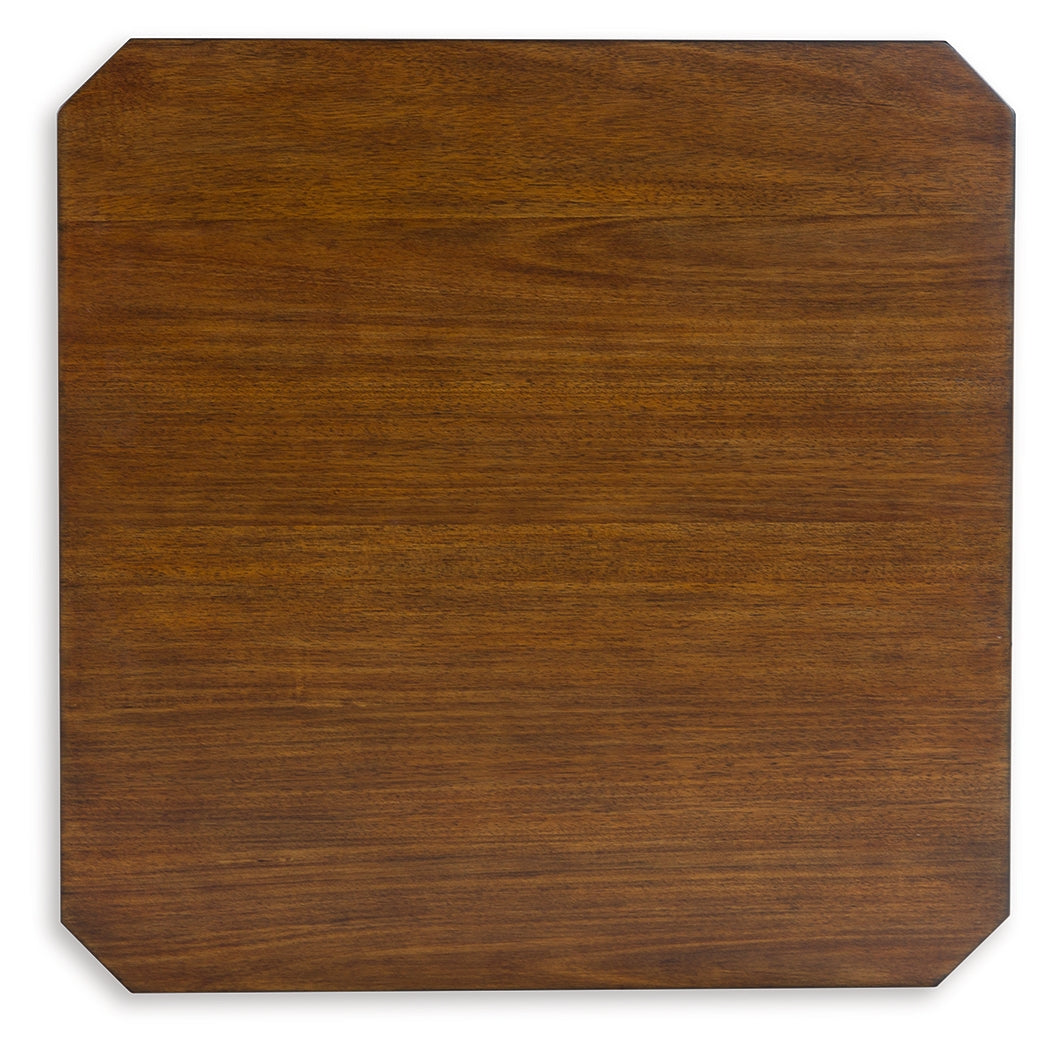 Trenmour Medium Brown Square End Table (Online Special Price) - Ornate Home