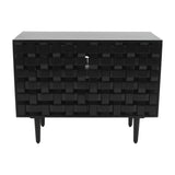 Trent Black 2 Door Accent Cabinet - Ornate Home