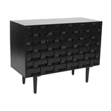 Trent Black 2 Door Accent Cabinet - Ornate Home