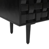 Trent Black 2 Door Accent Cabinet - Ornate Home