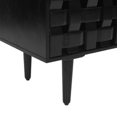 Trent Black 2 Door Accent Cabinet - Ornate Home