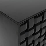 Trent Black 2 Door Accent Cabinet - Ornate Home