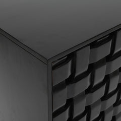 Trent Black 2 Door Accent Cabinet - Ornate Home