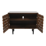Trent Black 2 Door Accent Cabinet - Ornate Home