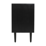 Trent Black 3 Door Accent Cabinet - Ornate Home